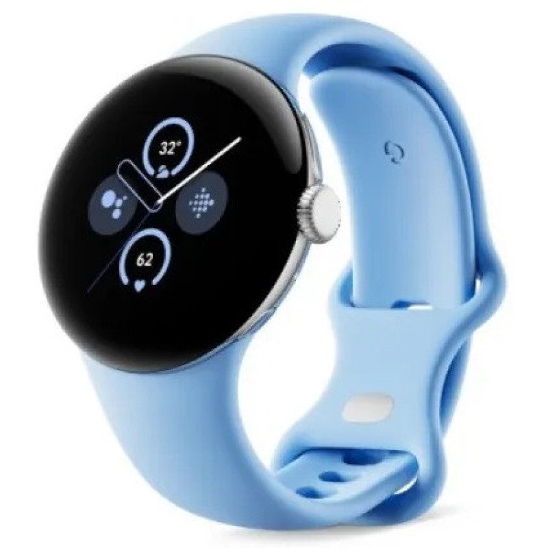Smart Watch Google Pixel Watch 2 Wi-Fi Polished Silver/Bay Band