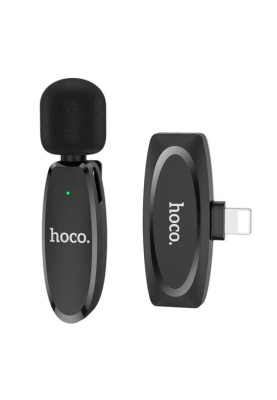 Мікрофон Hoco L15 Lightning Crystal lavalier wireless digital microphone black