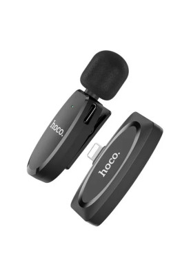 Мікрофон Hoco L15 Lightning Crystal lavalier wireless digital microphone black