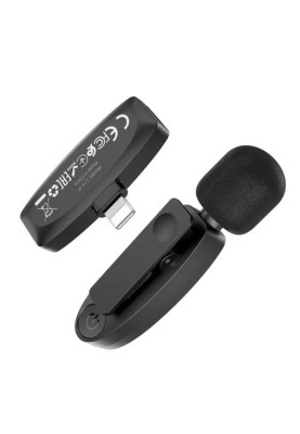 Мікрофон Hoco L15 Lightning Crystal lavalier wireless digital microphone black