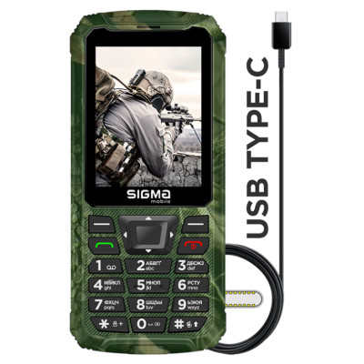 Телефон Sigma X-treme PR68 Type-C Khaki UA UCRF