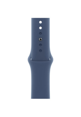 Apple Watch Series 10 GPS 42mm Silver Aluminum Case with Denim Sport Band M/L MWWC3