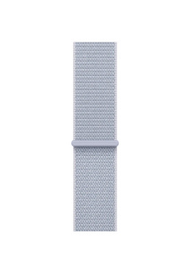 Apple Watch Series 10 GPS 46mm Silver Aluminum Case with Blue Cloud Sport Loop MWWN3