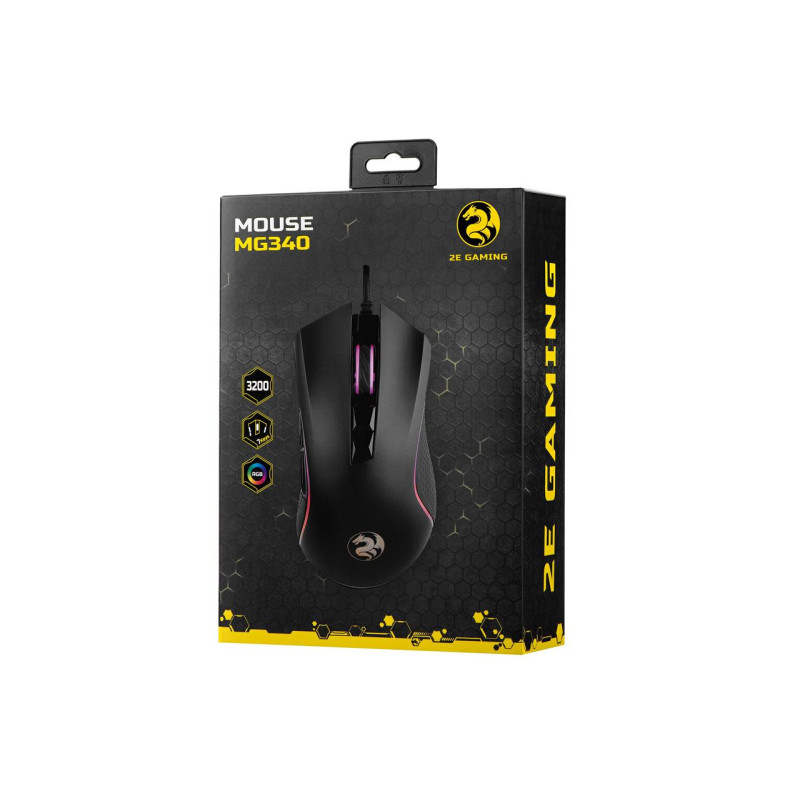 USB миша 2E GAMING MG340 RGB black (2E-MG340UB) UA