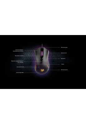 USB миша 2E GAMING MG340 RGB black (2E-MG340UB) UA