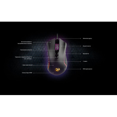 USB миша 2E GAMING MG340 RGB black (2E-MG340UB) UA