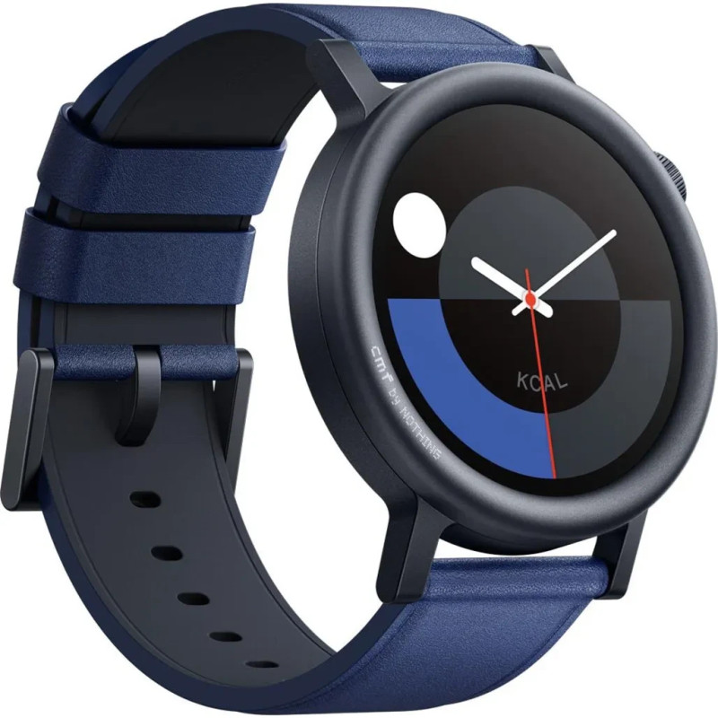 Smart Watch CMF by Nothing Watch Pro 2 (D398) Blue Metal body+ Leather strap