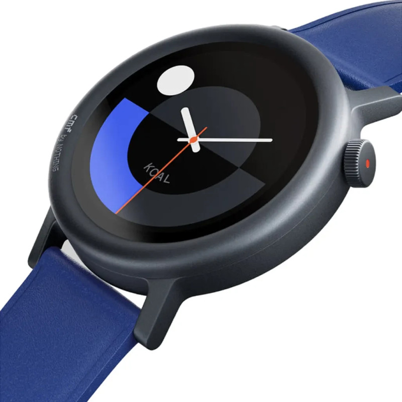 Smart Watch CMF by Nothing Watch Pro 2 (D398) Blue Metal body+ Leather strap