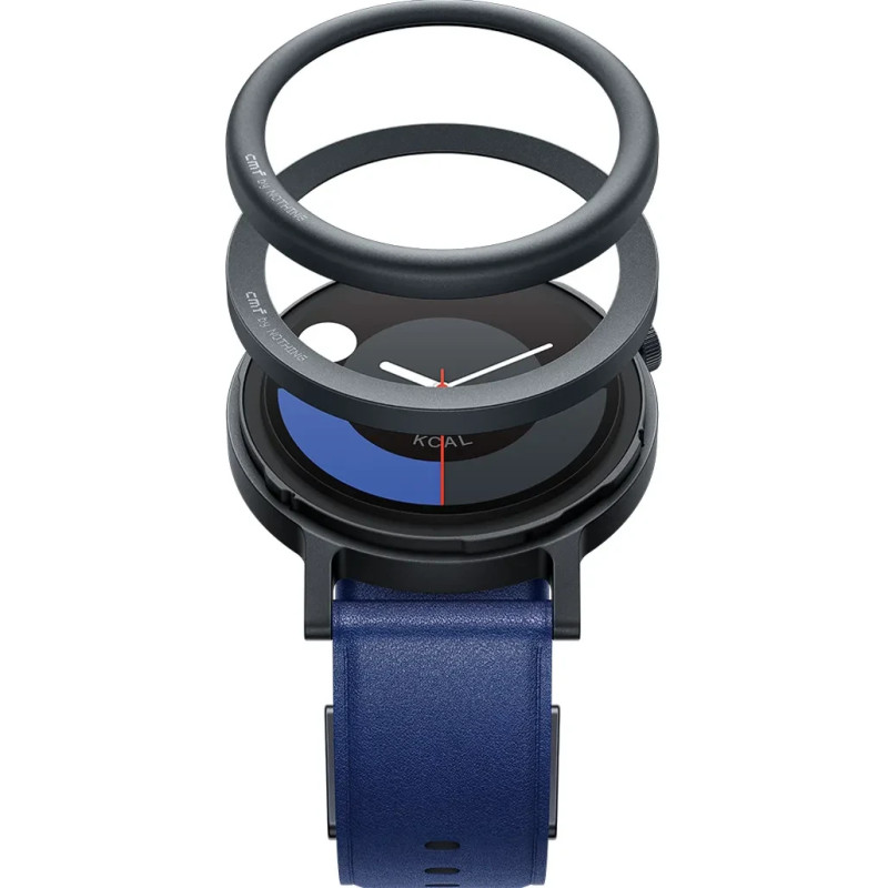 Smart Watch CMF by Nothing Watch Pro 2 (D398) Blue Metal body+ Leather strap