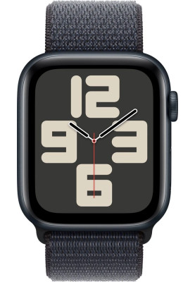 Apple Watch SE 2 2024 GPS 44mm Midnight Aluminium Case with Ink Sport Loop MXEP3