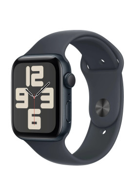 Apple Watch SE 2 2024 GPS 44mm Midnight Aluminium Case with Midnight Sport Band S/M MXEJ3