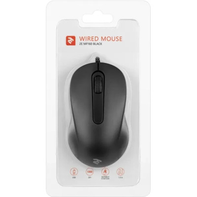 USB миша 2E MF160 black UA (2E-MF160UB) USB миша 2E MF160 black UA (2E-MF160UB)