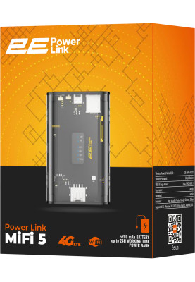 Модем 4G / 3G + Wi-Fi роутер 2E PowerLink MiFi-5 (694743655339)