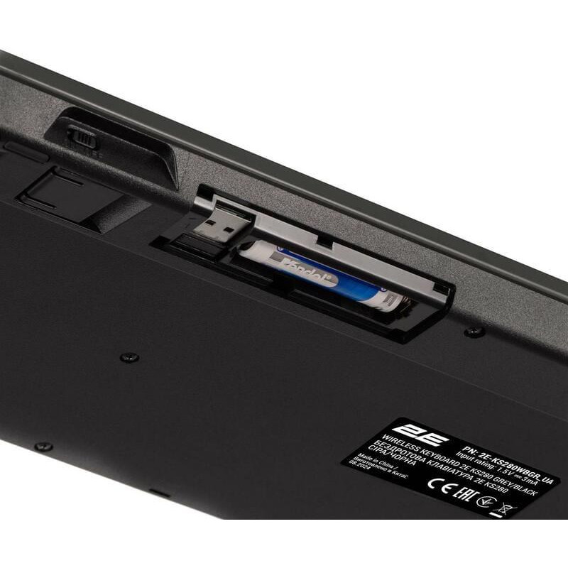 Bluetooth Клавіатура 2E KS280 black UA (2E-KS280WBGR_UA)