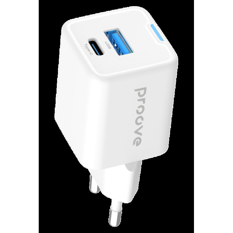 МЗП блочок 25W GaN USB-A/2USB-C Proove Pocket GaN Plus white (WCPG25111202) UA