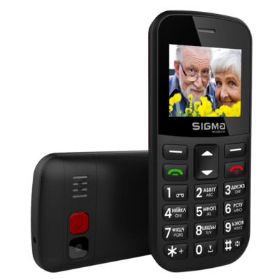 Телефон Sigma Comfort 50 CF115 Easy Black UA UCRF