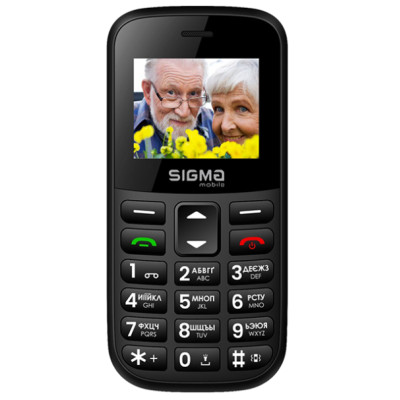 Телефон Sigma Comfort 50 CF115 Easy Black UA UCRF
