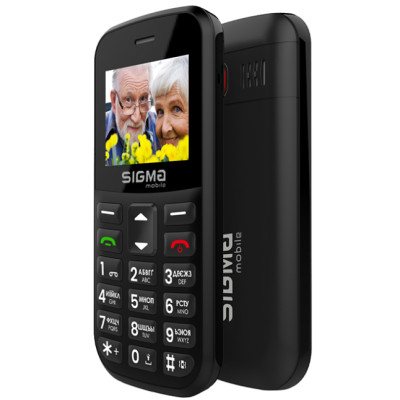 Телефон Sigma Comfort 50 CF115 Easy Black UA UCRF