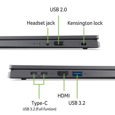 Ноутбук Acer Extensa 15 EX215-24-R5ZG Steel Gray (NX.EJ5EU.008) UA UCRF