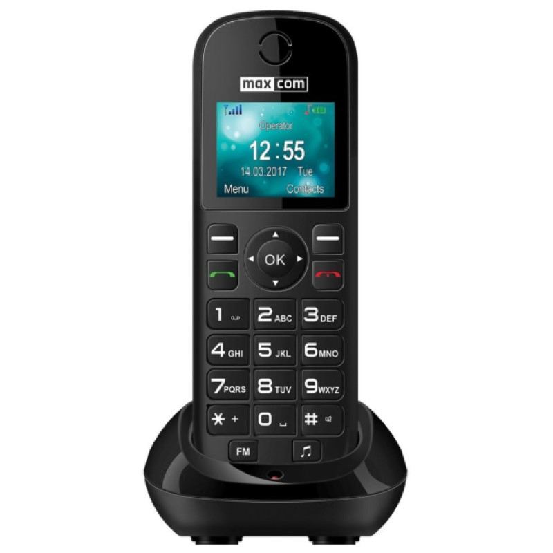 Телефон Maxcom Comfort MM35D Black UA UCRF