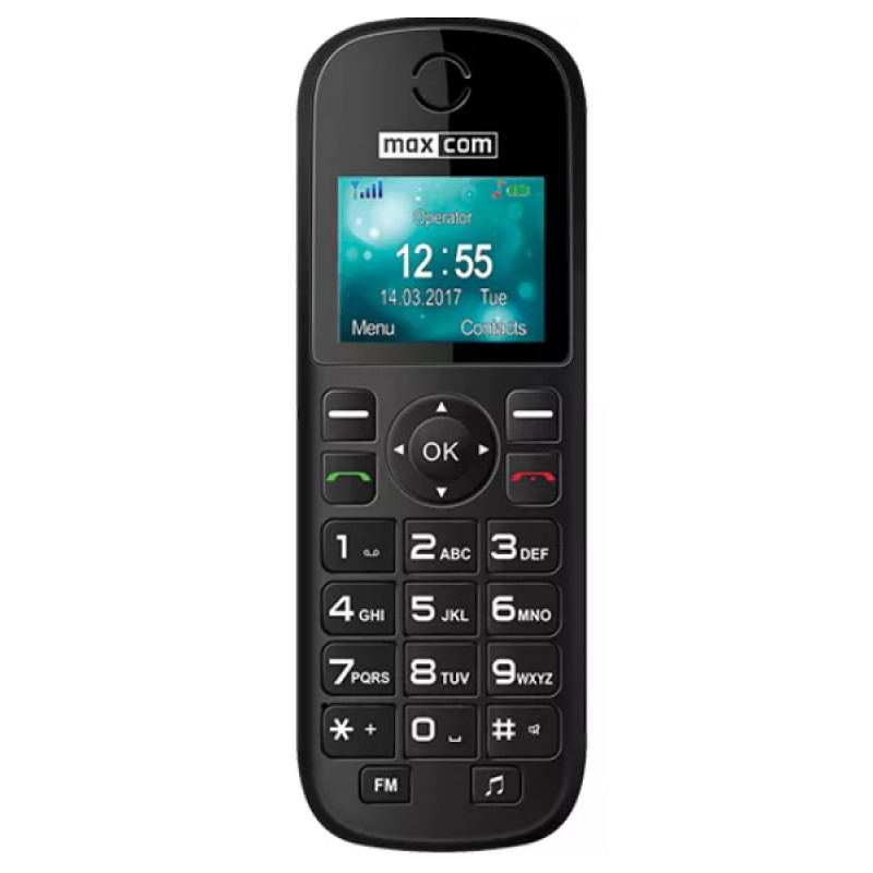 Телефон Maxcom Comfort MM35D Black UA UCRF
