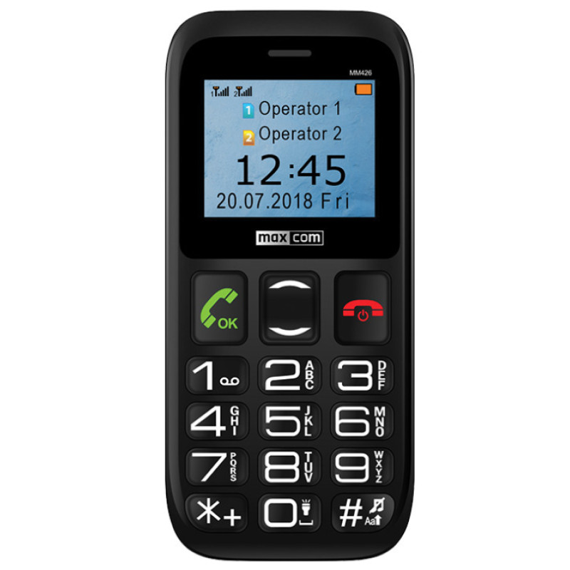 Телефон Maxcom Comfort MM426 Black UA UCRF