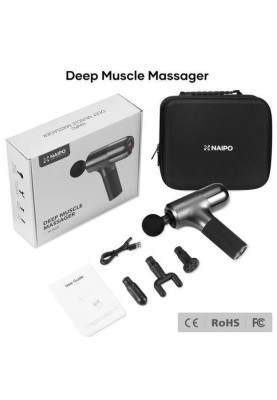 Масажер перкусійний ручний NAIPO Massage Gun NP-MG02 для тіла без підігріву UA