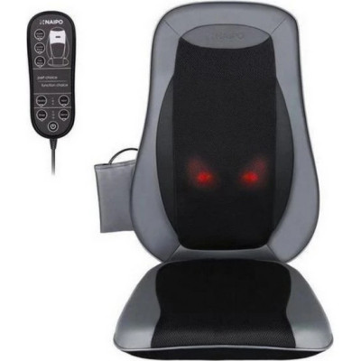 Масажна накидка на крісло NAIPO Neck & Back Massager з підігрівом та вібрацією MGBK-2606H UA