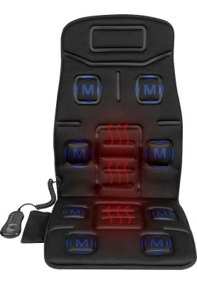 Масажна накидка на крісло NAIPO Portable Seat Cushion with Vibration з підігрівом та вібрацією MGC-168 UA