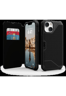 Чохол iPhone 13/14 Metropolis Kevlar Black UAG
