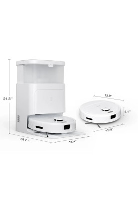 Робот-пилосос з вологим прибиранням Ecovacs Deebot N30 Pro Omni White (YDLX11-1) UA UCRF