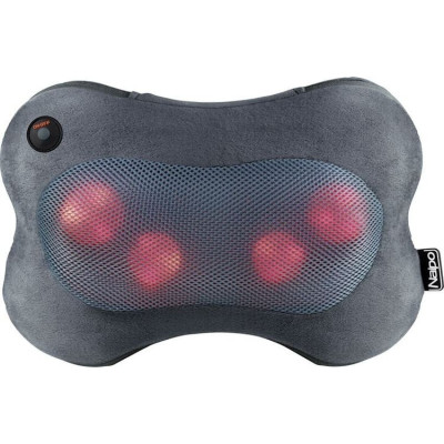 Масажер-подушка NAIPO Back and Neck (Ultra-soft Plush Fabric) для спини та шиї з підігрівом MGP-129M UA