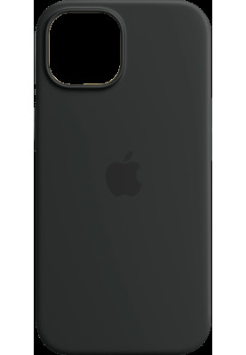 Накладка iPhone 15 Black Silicone Case MagSafe MT0J3