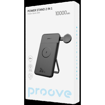 Power Bank Proove Power Stand 2 in 1 10000mAh 20W black (PBPS20030001) UA