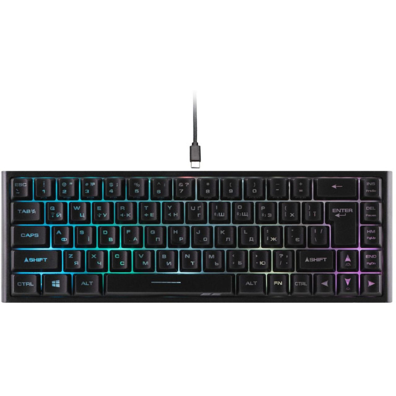 Bluetooth Клавіатура 2E KG360 LED Gaming black (2E-KG360UBK) UA