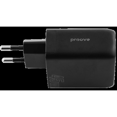 МЗП блочок 45W USB-A/USB-C Proove Silicone Power black (WCSP45110001)