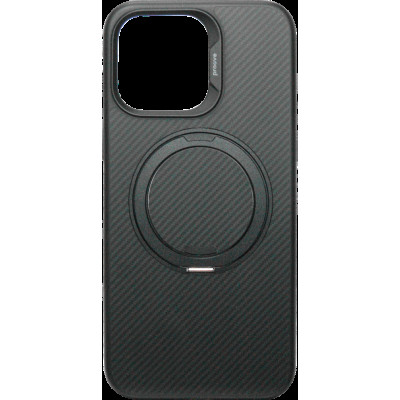 Накладка iPhone 15 Pro Max black Reinforce Case Magnetic Ring Proove