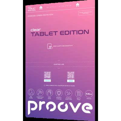 Плівка на планшет гідрогелева Screen Protection Tablet Edition clear Proove