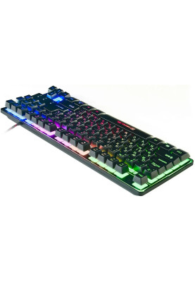 Клавіатура USB Real-EL Gaming 8710 TKL Backlit Black (EL123100030) UA