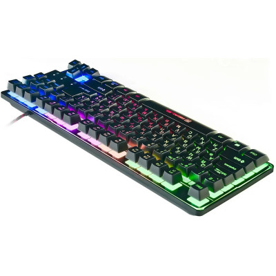 Клавіатура USB REAL-EL Gaming 8710 TKL Backlit USB Black (EL123100030) UA