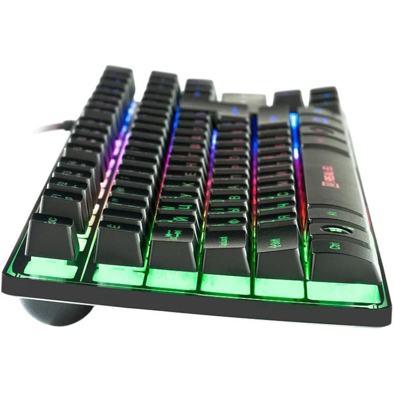Клавіатура USB Real-EL Gaming 8710 TKL Backlit Black (EL123100030) UA