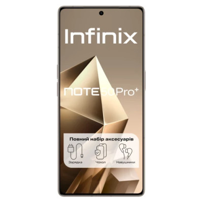 Смартфон Infinix Note 50 Pro+ 5G (X6856) 12/256Gb Titanium Grey UA UCRF