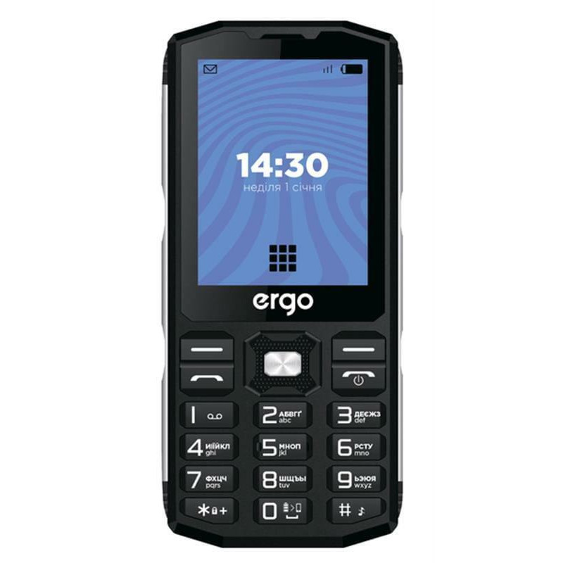 Телефон ERGO E282 Black UA UCRF