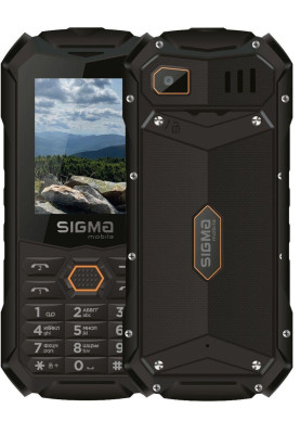 Телефон Sigma X-treme PV68 Black-orange UA UCRF