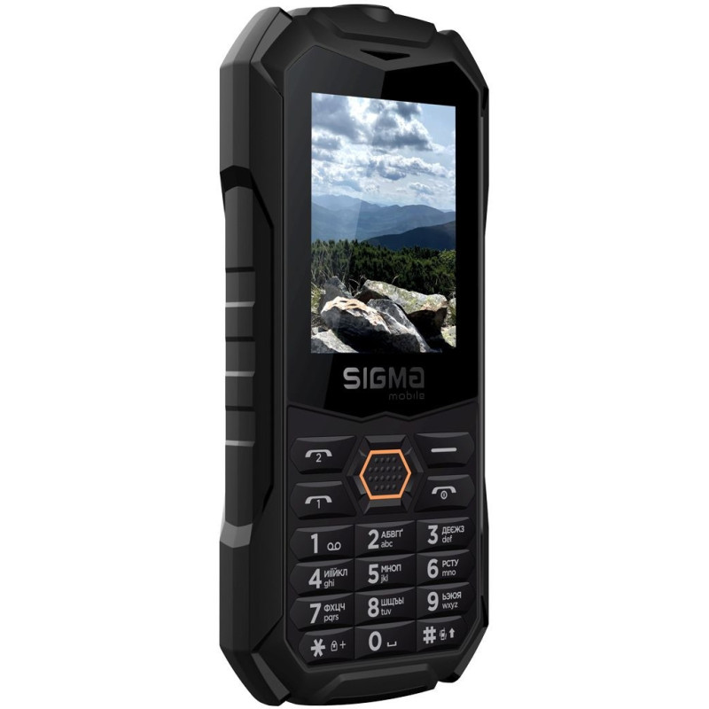 Телефон Sigma X-treme PV68 Black-orange UA UCRF