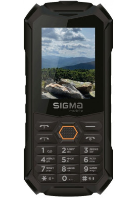 Телефон Sigma X-treme PV68 Black-orange UA UCRF