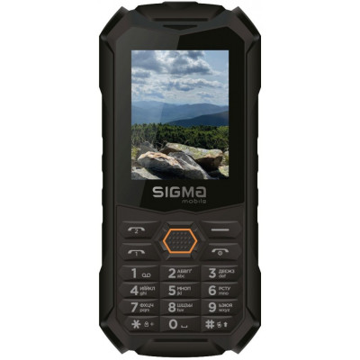 Телефон Sigma X-treme PV68 Black-orange UA UCRF