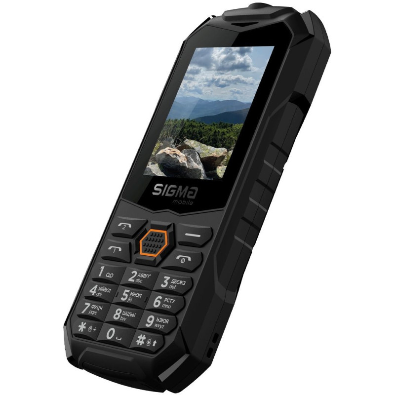 Телефон Sigma X-treme PV68 Black-orange UA UCRF