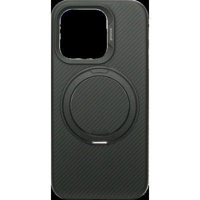 Накладка iPhone 15 Pro black Reinforce Case Magnetic Ring Proove