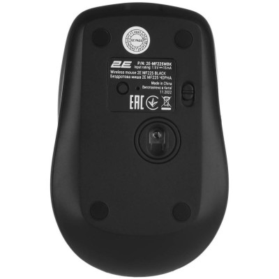 Bluetooth миша 2E MF225 Silent, WL/BT, black (2E-MF225WBK) UA Bluetooth миша 2E MF225 Silent, WL/BT, black (2E-MF225WBK) UA